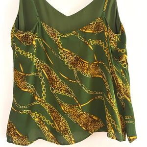 Flirty Versace-style silk cami from Nordstrom's L'Agence, like new, size M